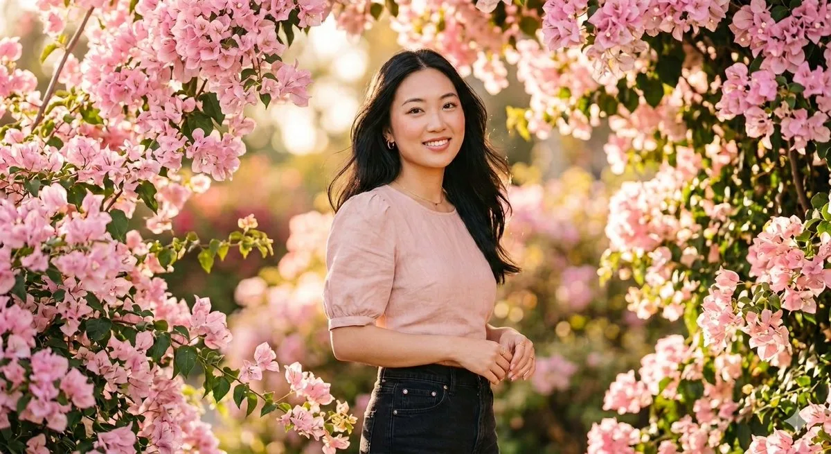 Dreamy bougainvillea portrait — After