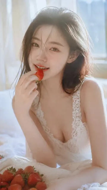 Japanese photobook aesthetic morning portrait strawberry