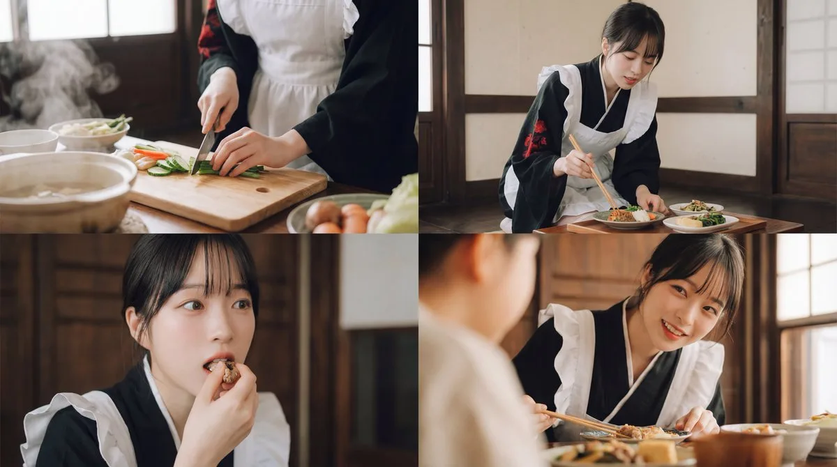 Cinematic japanese food girl — After
