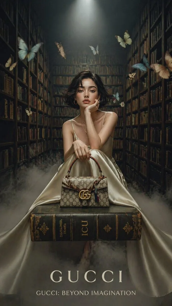 Vintage library luxury fashion — After
