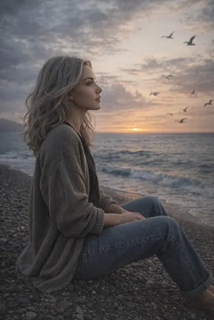 Sunset seaside film profile