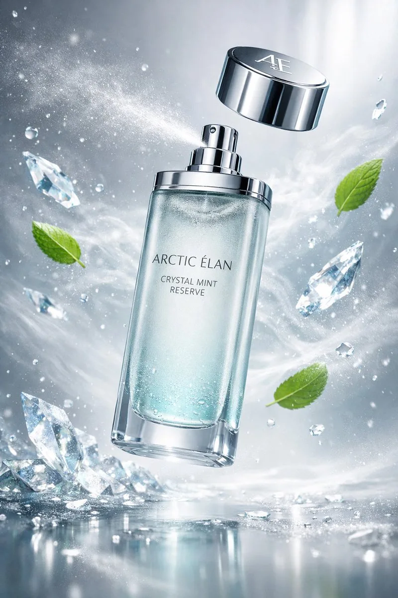 Platinum luxury mouthwash floating ice — After