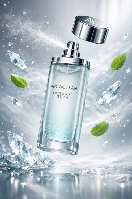 Platinum luxury mouthwash floating ice