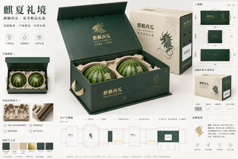 Kirin watermelon premium packaging proposal board