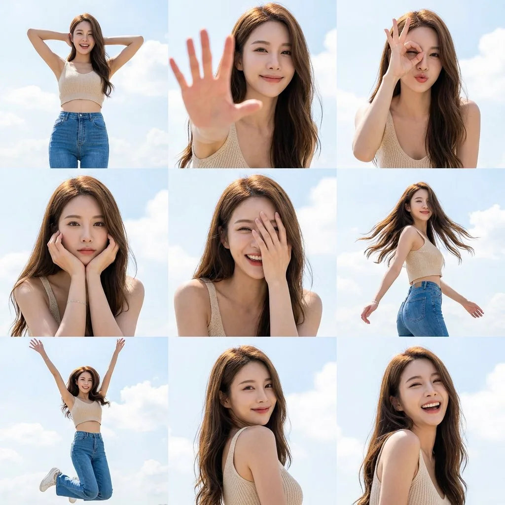 Sunny sky dynamic girl — Sonra