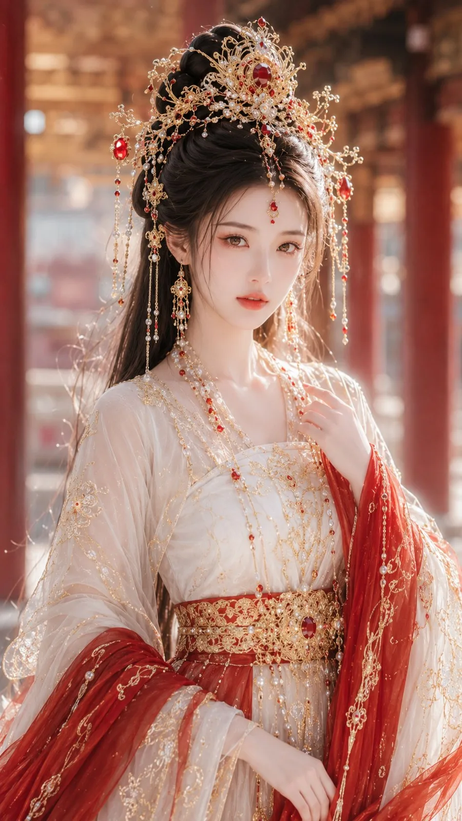 Tang fantasy gorgeous female lead portrait — After