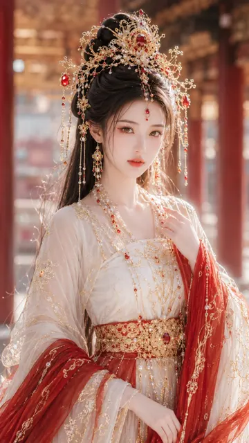 Tang fantasy gorgeous female lead portrait