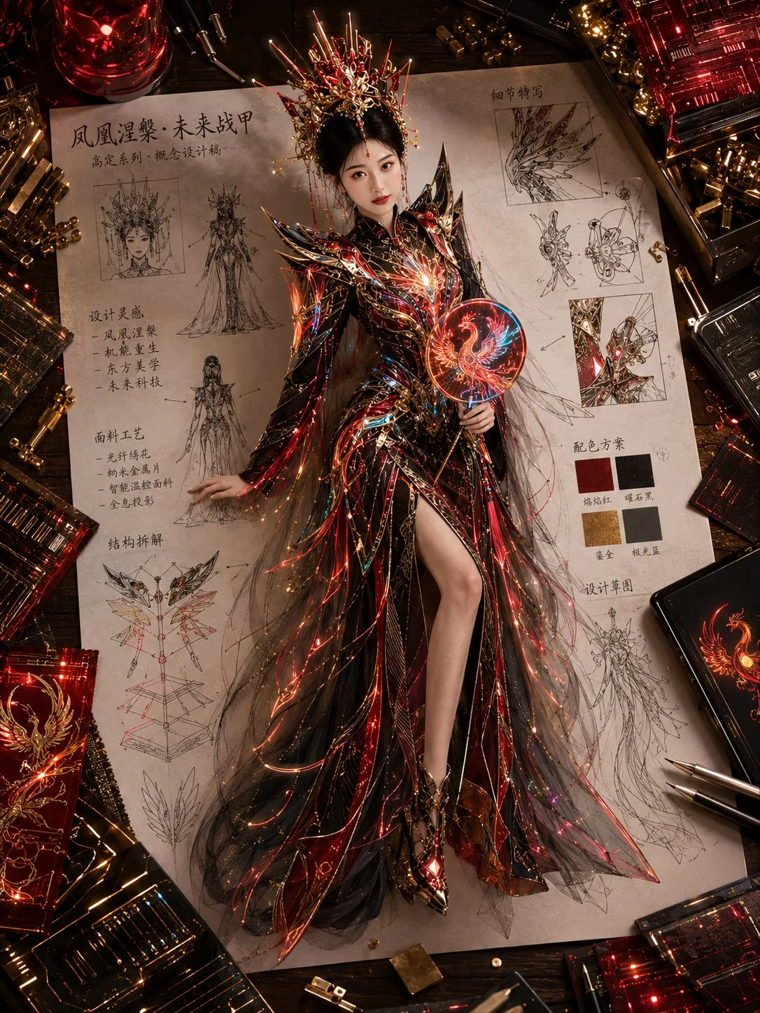 Oriental haute couture fashion concept design poster — After