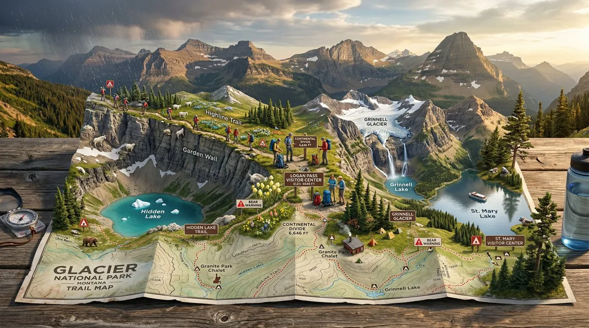 Living wilderness diorama map — After