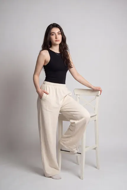 Minimalist studio fashion portrait photography