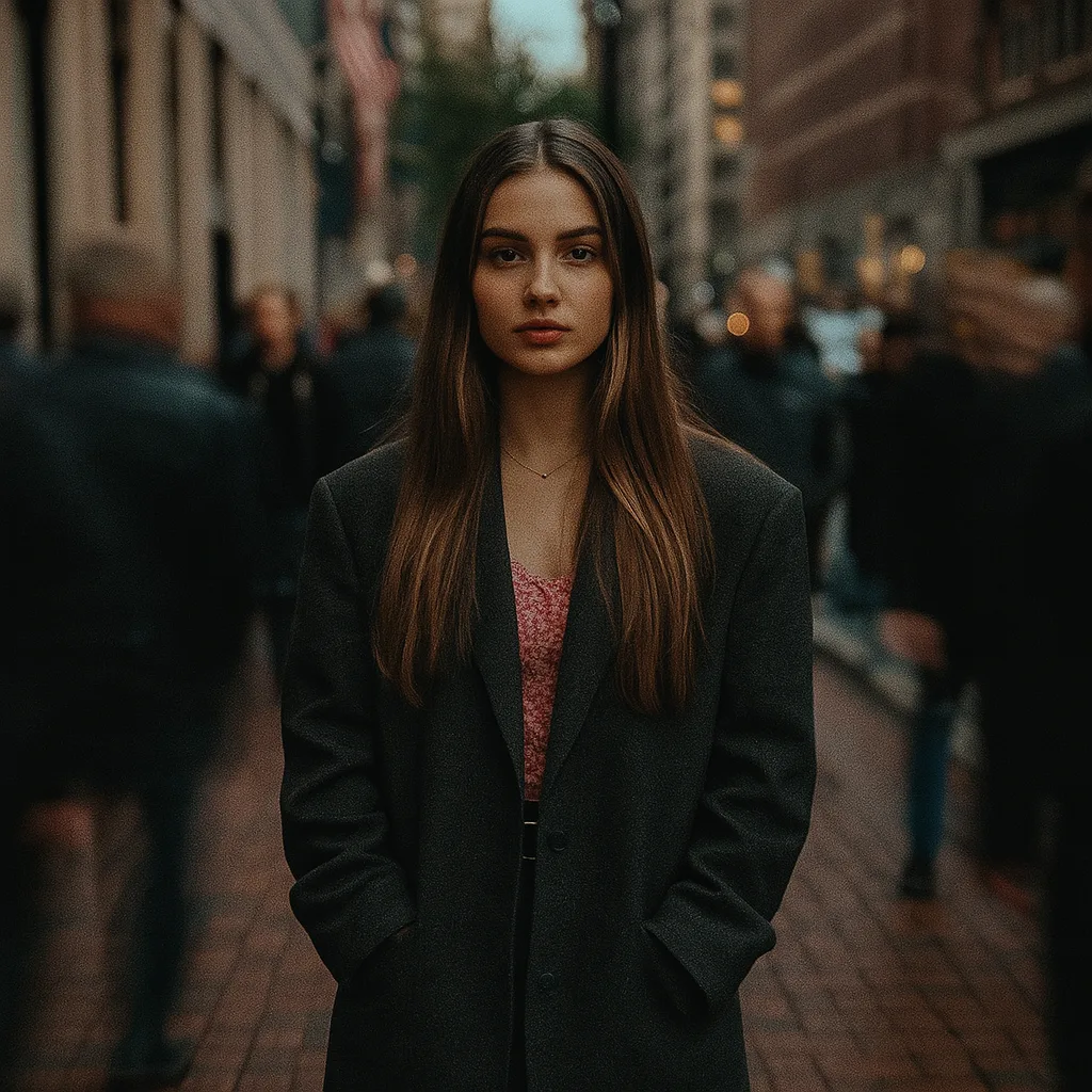 Cinematic Urban Portrait: Stillness Amidst Motion — Sonra