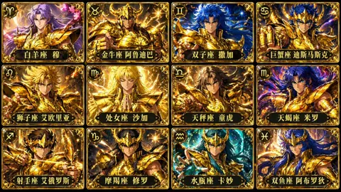 Twelve gold saints cards