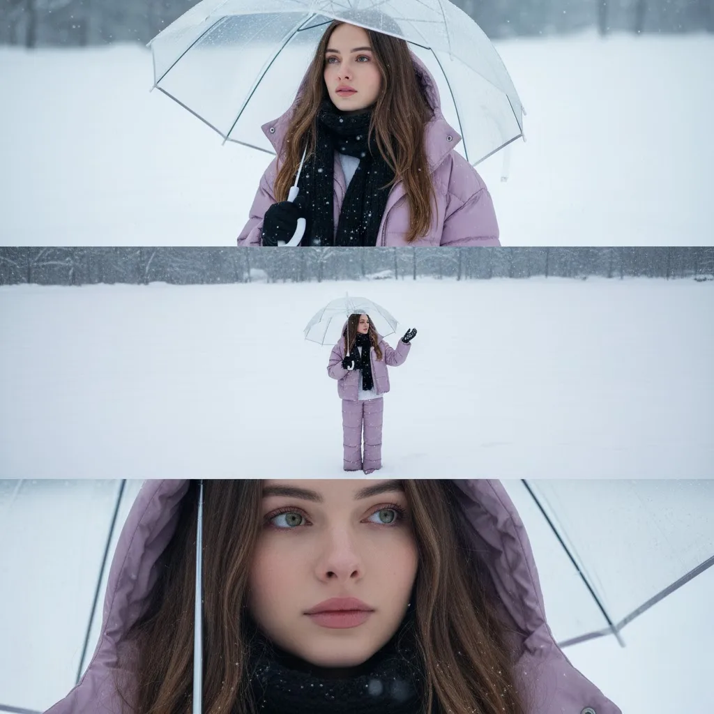 Winter Solitude: Deep Eyes and Nostalgia in a Cold Aesthetic Photography Series — Sonra