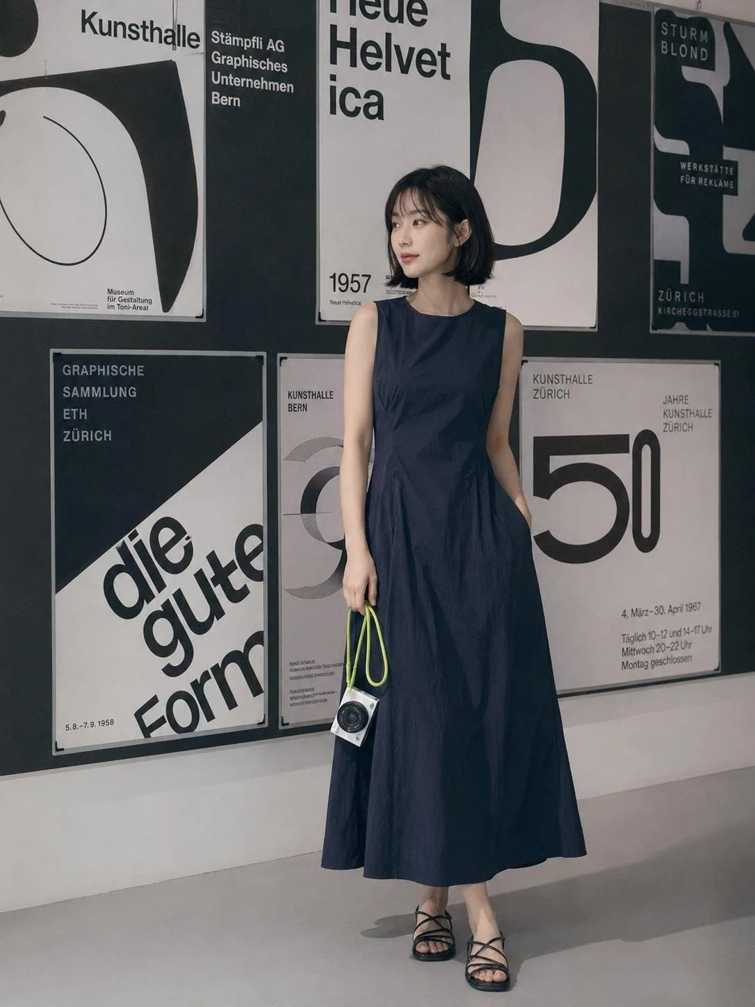 Minimalist editorial fashion photoshoot art gallery — After