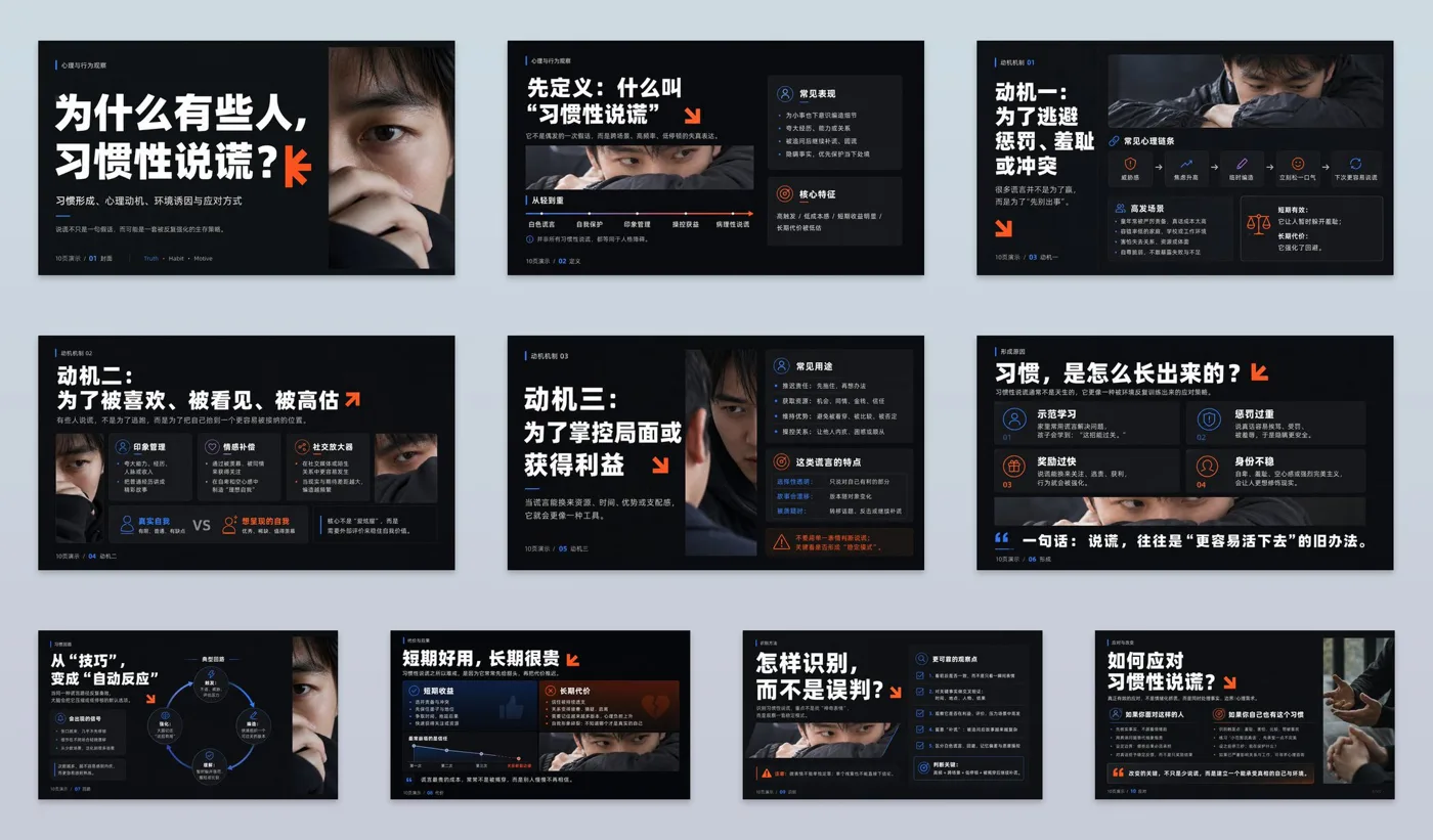 Modern international typographic style ppt system — After