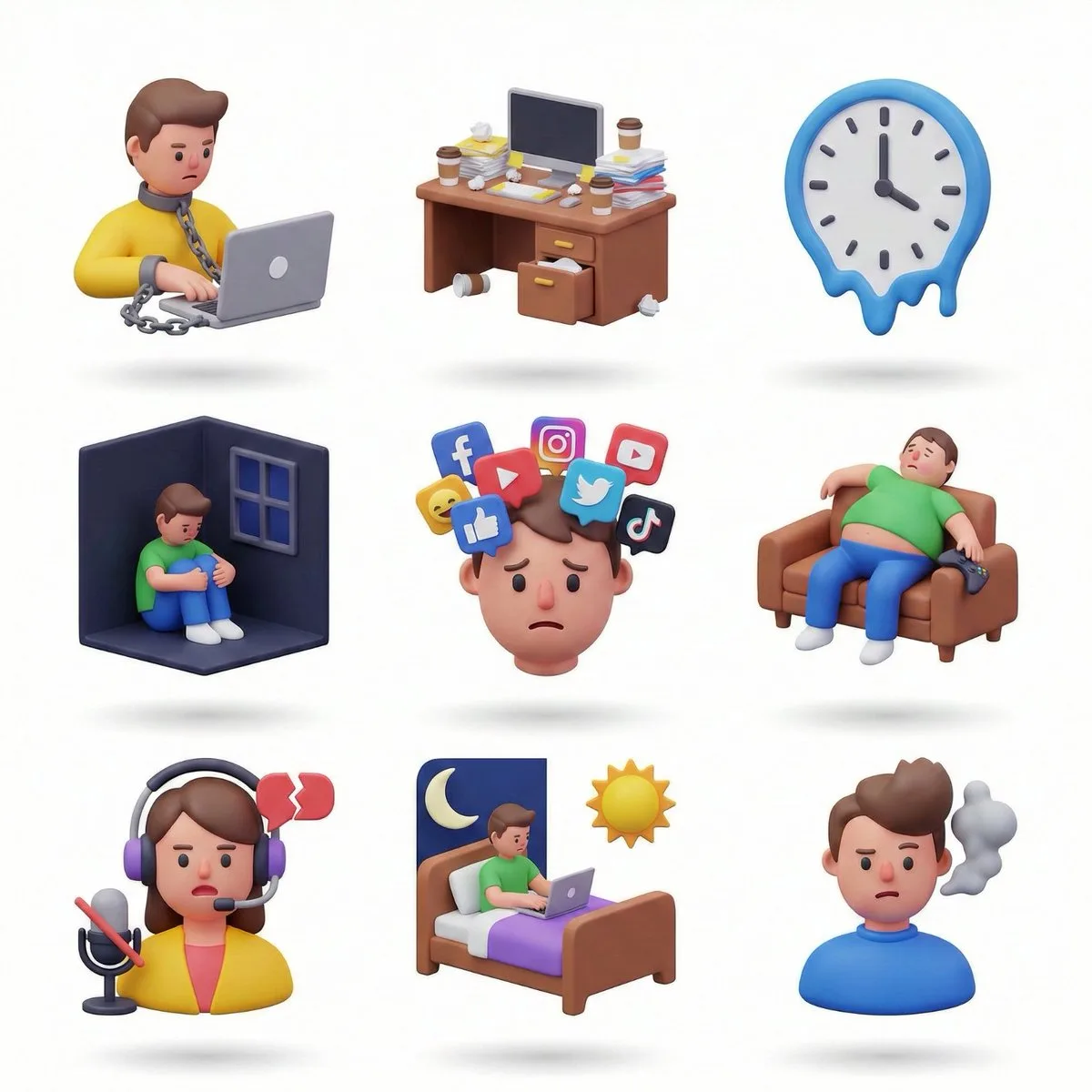 Colorful 3d icon collection — After