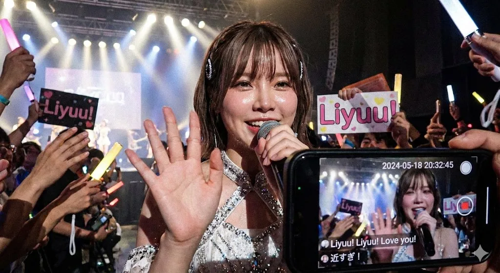 Liyuu live concert fancam close up — Sonra