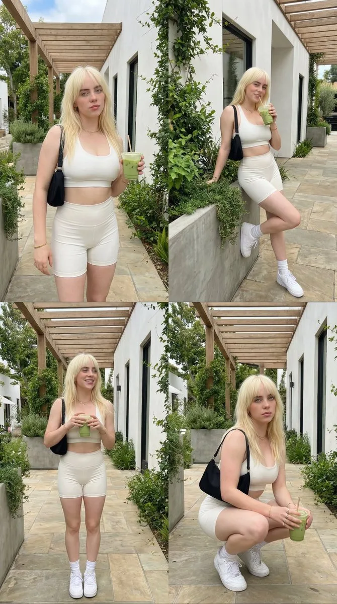 Sunny white outfit summer cafe — Sonra