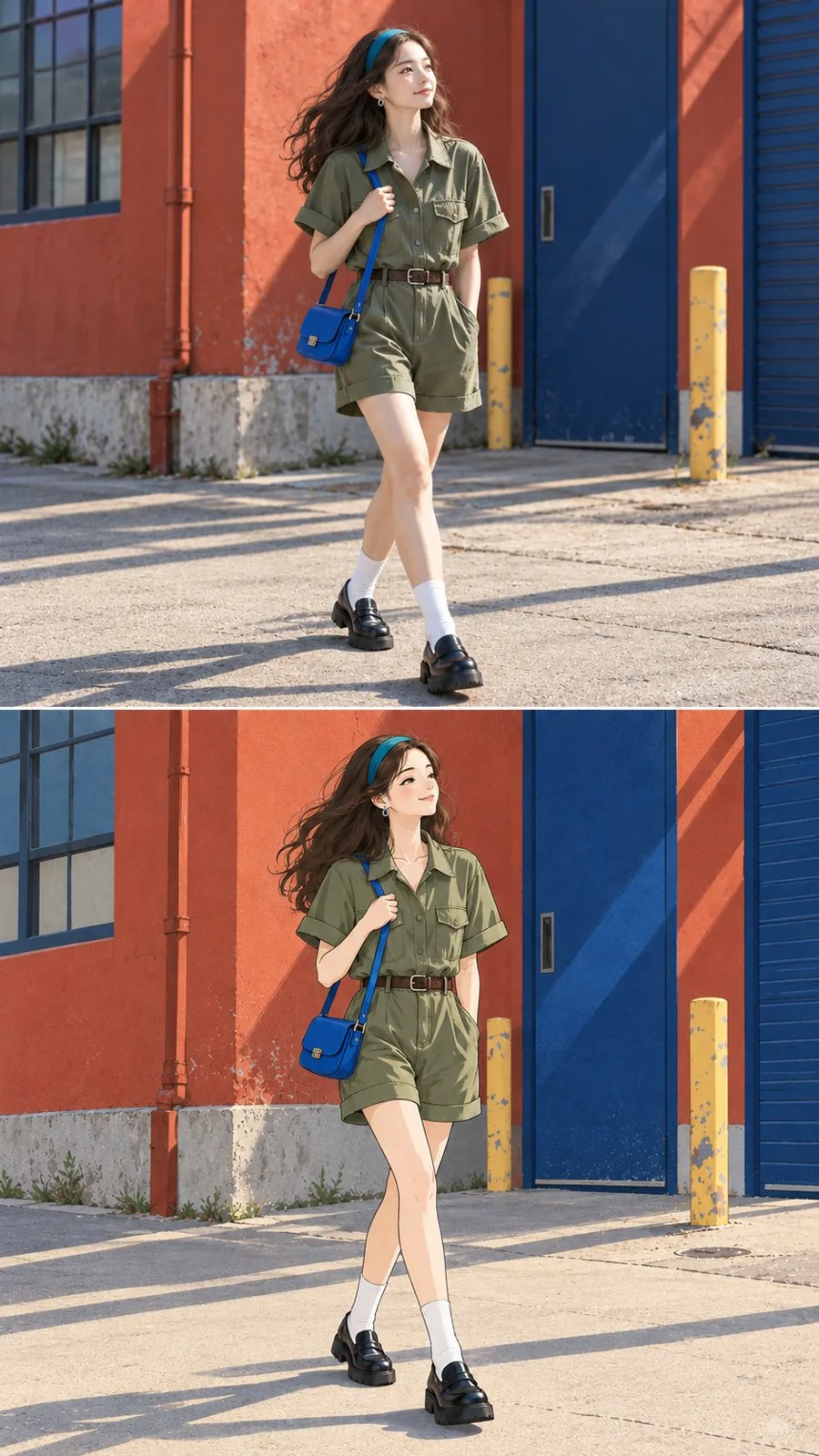 Street photo to fashion illustration — After