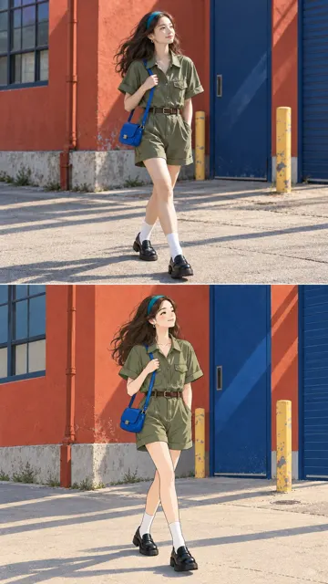 Street photo to fashion illustration