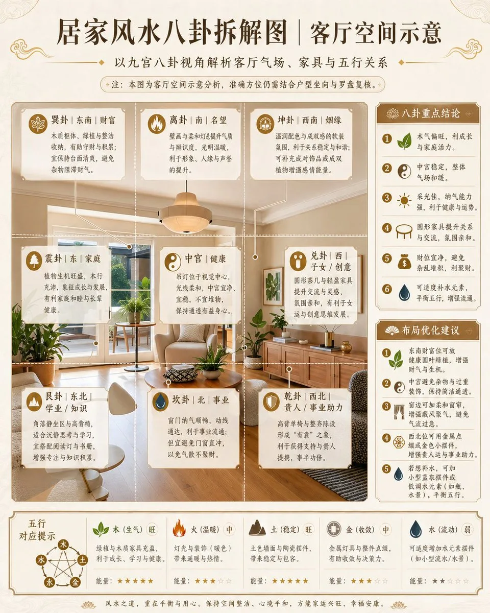 House feng shui bagua analysis — After