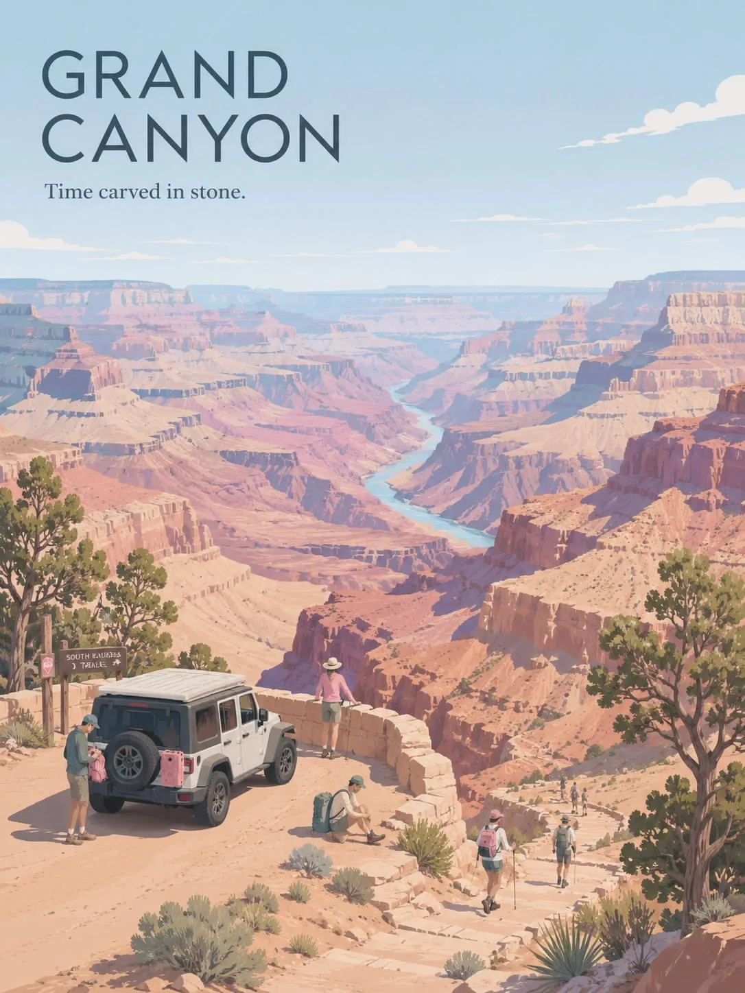 Premium minimalist vintage travel poster — Sonra