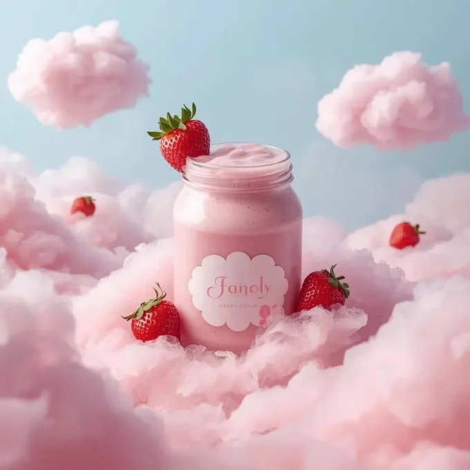 Dreamy cloud strawberry yogurt commercial — After