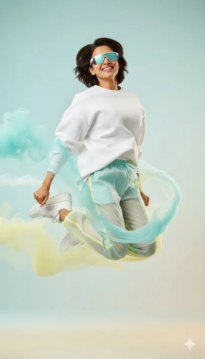 Minimalist candy futuristic jump — After
