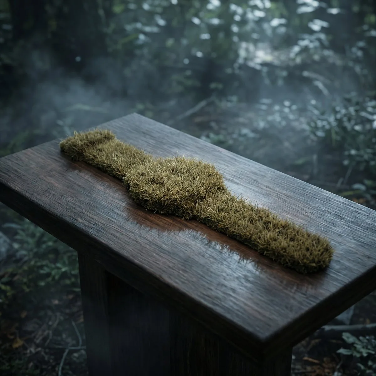 Hyper realistic watch to moss — After
