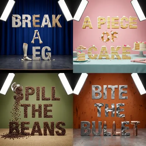 Creative idiom 3d material visualization