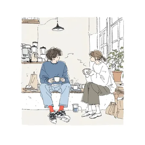 Contemporary japanese lifestyle illustration prompt