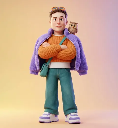 Disney pixar style 3d character