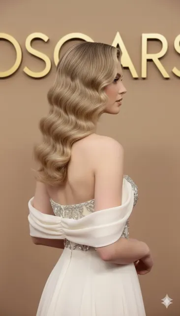 Oscars red carpet vintage elegance