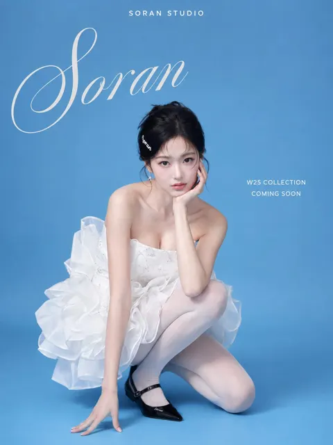 Minimalist korean style fashion poster east asian female soran