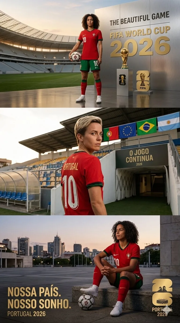 2026 fifa world cup portugal women soccer poster — Sonra