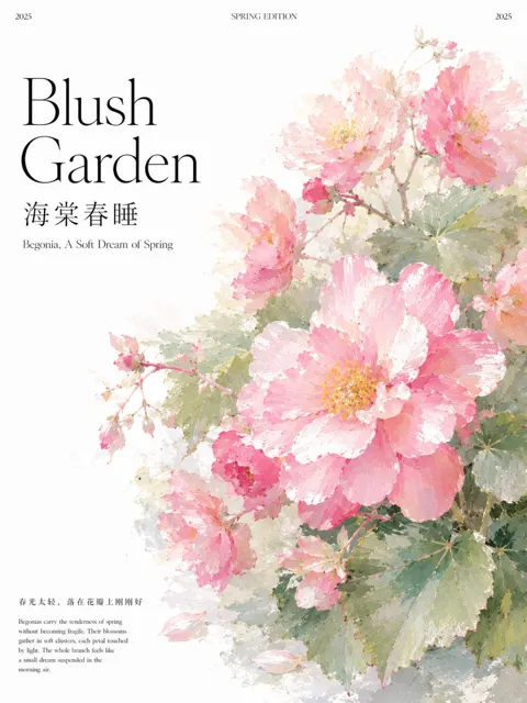 Post impressionist botanical editorial poster design