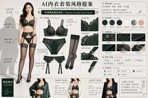 Ai powered design proposal for lingerie set