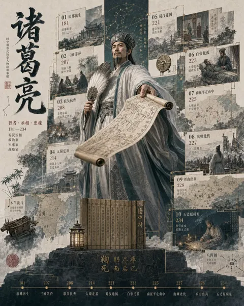 Create high completion historical figure poster