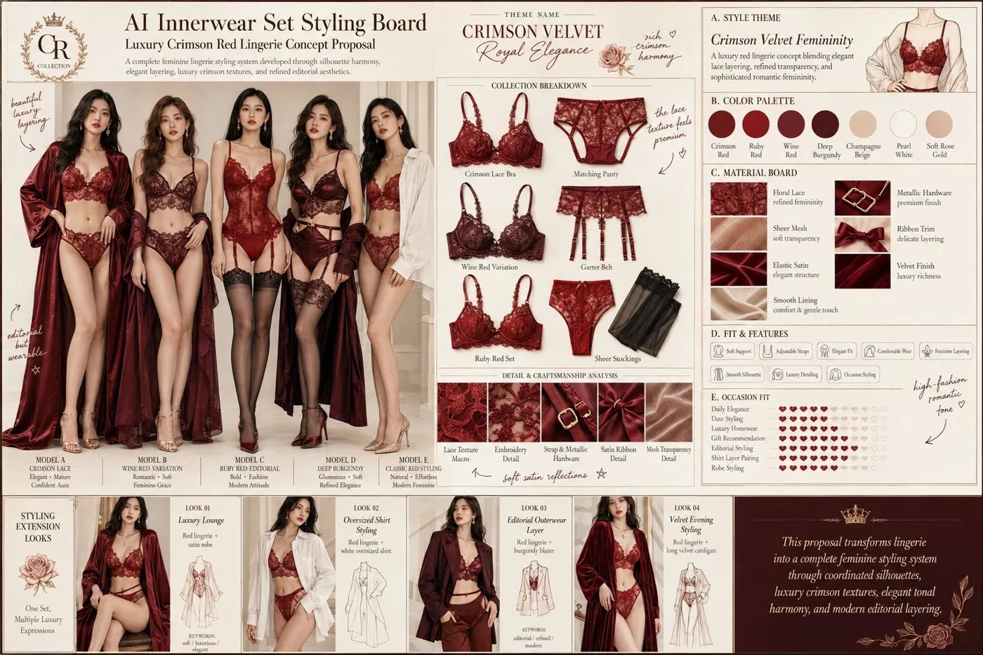 Ai innerwear styling board prompt — Sonra