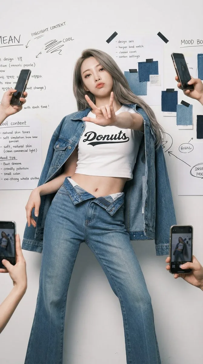 Street cool peace girl — After