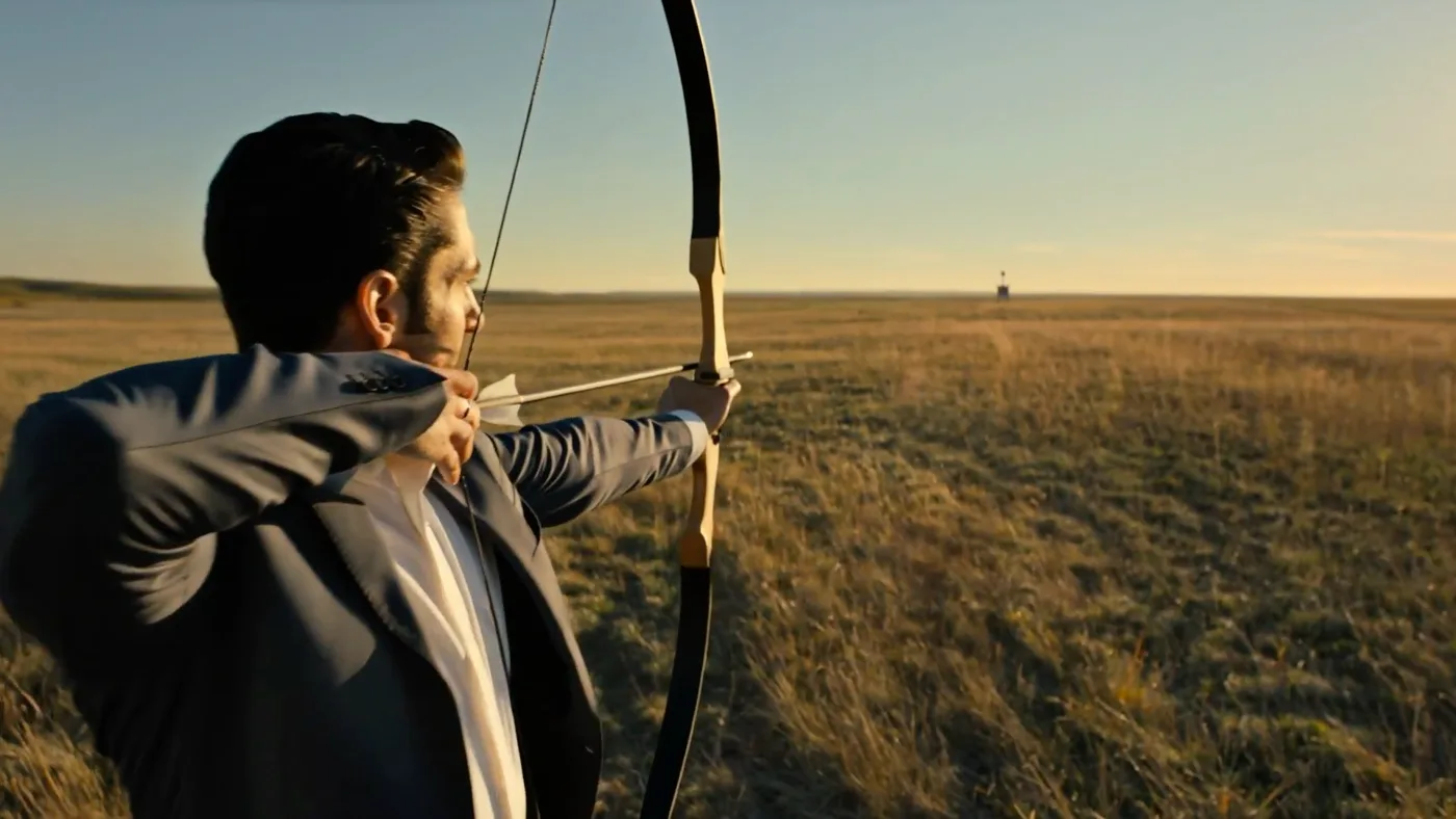 Seedance cinematic archery bullseye — Sonra
