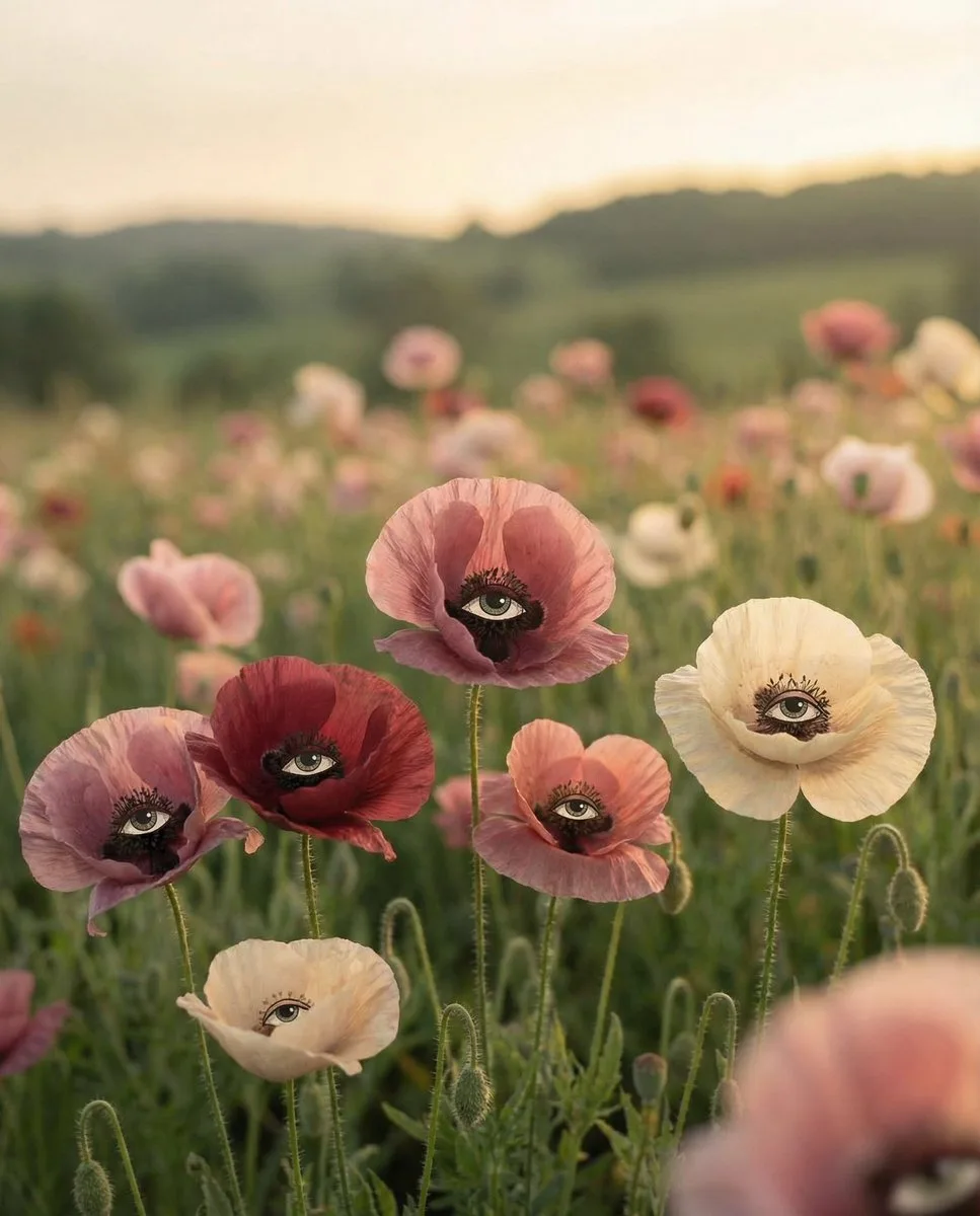 Surreal staring poppies — Sonra