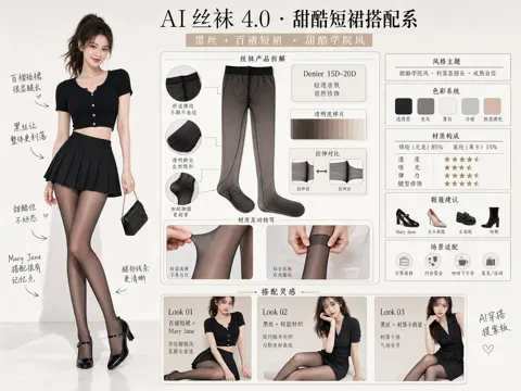 Chinese fashion skirt stockings proposal lookbook