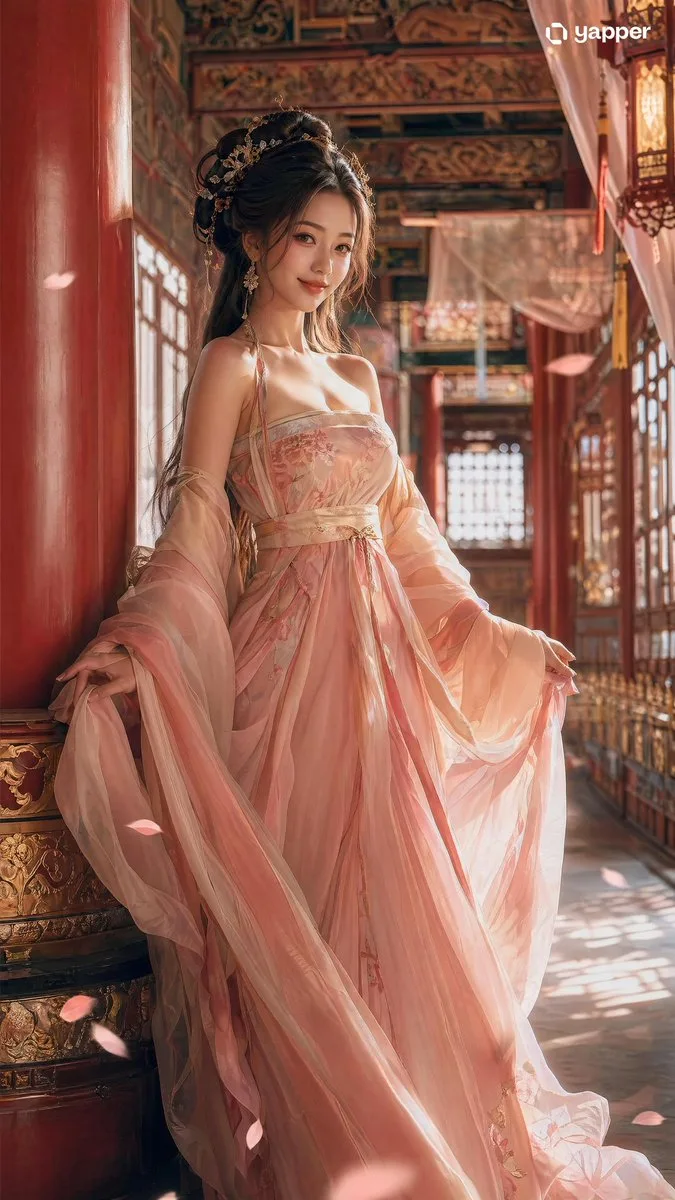 Tang hanfu palace editorial — After