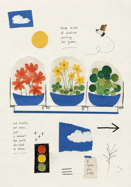 Adaptive artistic layout visual language prompt