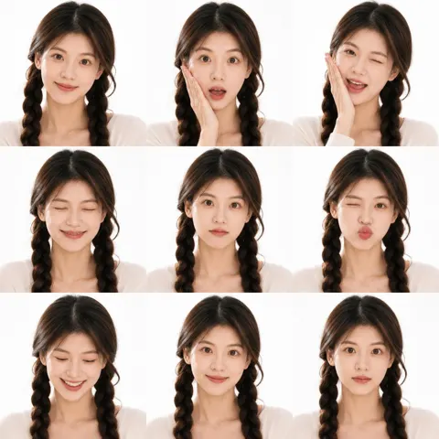 Realistic photo booth contact sheet
