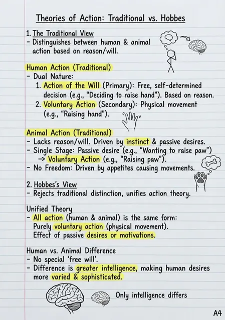 Highlighted a4 handwritten notes