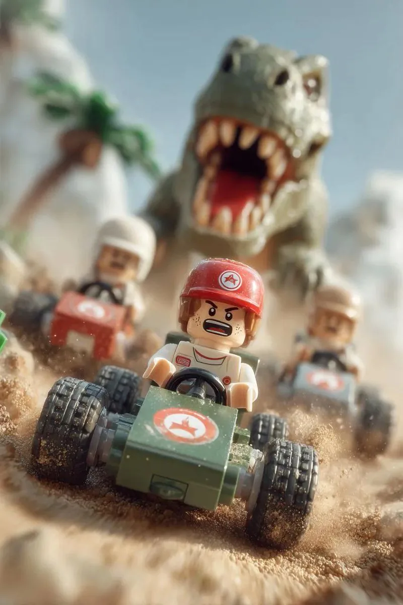 Lego explorer snowmobile escape — After
