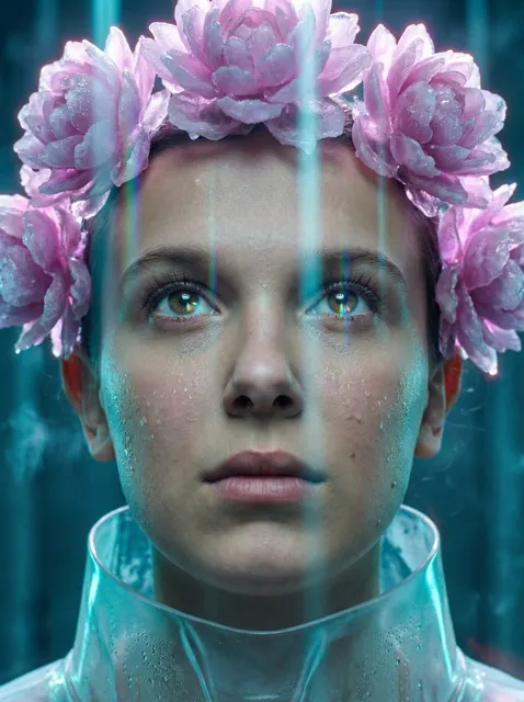Cyber visionary frozen peony