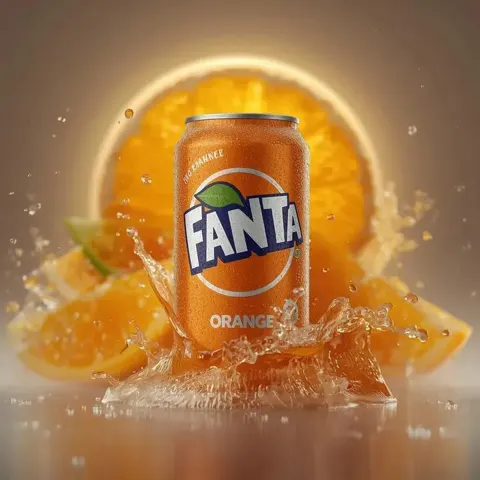 Iced fanta orange splash